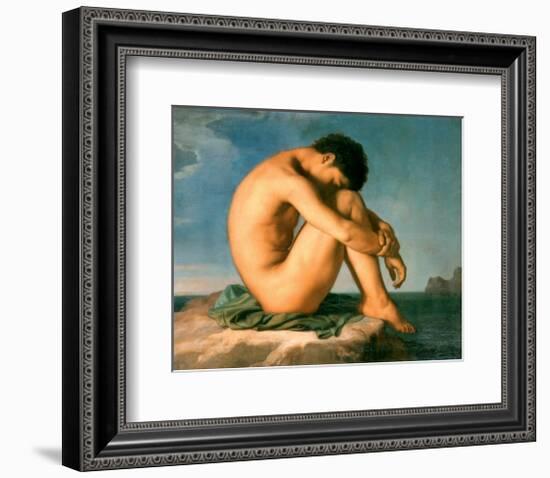 Young Male Nude, 1855-Hippolyte Flandrin-Framed Art Print