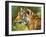 Young male retreats-David Stribbling-Framed Art Print