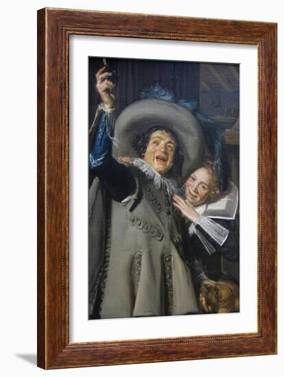 Young Man and Woman in an Inn ("Yonker Ramp and His Sweetheart"), 1623-Frans Hals-Framed Art Print