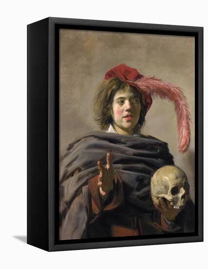 Young Man Holding a Skull (Vanita), 1627-Frans I Hals-Framed Premier Image Canvas
