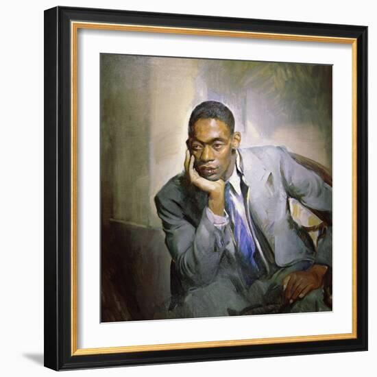 Young Man in Blue Suit, c.1930-Alice Kent Stoddard-Framed Giclee Print