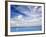 Young Man Meditating By Infinity Pool, Maldives, Indian Ocean, Asia-Sakis Papadopoulos-Framed Photographic Print