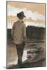 Young Man on a Riverbank, 1902-Umberto Boccioni-Mounted Giclee Print