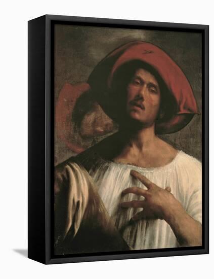 Young Man Singing-Giorgione-Framed Premier Image Canvas