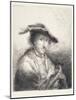 Young Man Wearing a Plumed Hat, 1642-Ferdinand Bol-Mounted Giclee Print