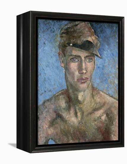 Young Man Wearing a Sun Visor-Glyn Warren Philpot-Framed Premier Image Canvas