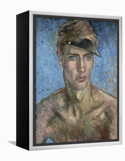 Young Man Wearing a Sun Visor-Glyn Warren Philpot-Framed Premier Image Canvas