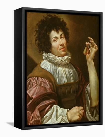 Young Man with a Fig, C.1620-30-Simon Vouet-Framed Premier Image Canvas