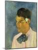 Young Man with a Flower Behind His Ear, 1891-Paul Gauguin-Mounted Giclee Print