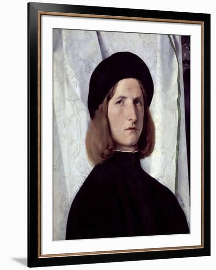 Young Man with an Oil Lamp, 1506-1508-Lorenzo Lotto-Framed Giclee Print