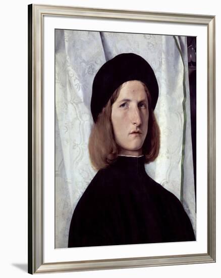 Young Man with an Oil Lamp, 1506-1508-Lorenzo Lotto-Framed Giclee Print