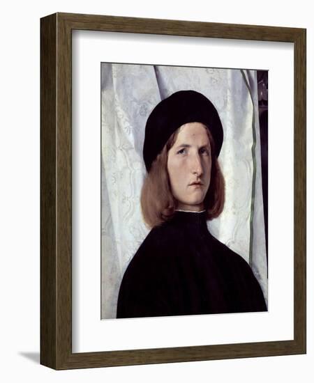 Young Man with an Oil Lamp, 1506-1508-Lorenzo Lotto-Framed Giclee Print