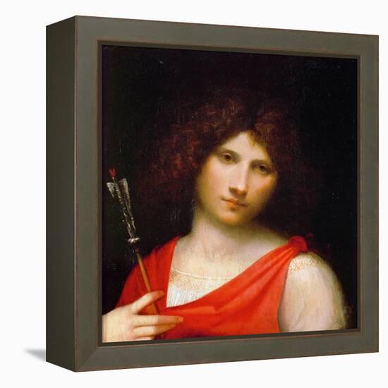 Young Man with Arrow, C. 1505-Giorgione-Framed Premier Image Canvas