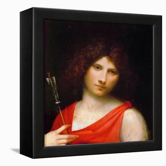 Young Man with Arrow, C. 1505-Giorgione-Framed Premier Image Canvas