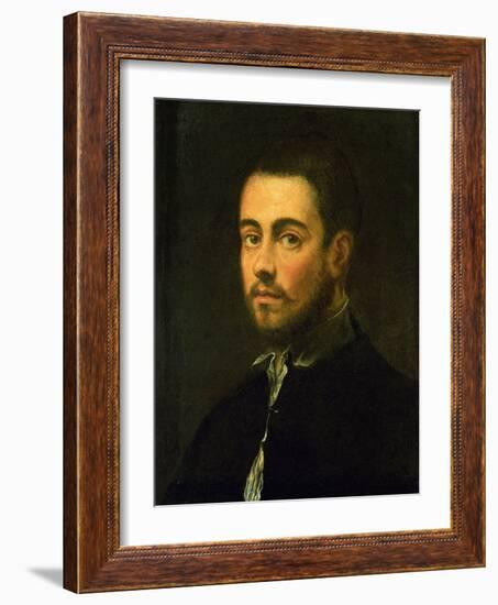 Young Man with Beard, 1548-Jacopo Robusti Tintoretto-Framed Giclee Print