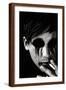 Young Man with Blackened Eyes Smoking-Torsten Richter-Framed Photographic Print