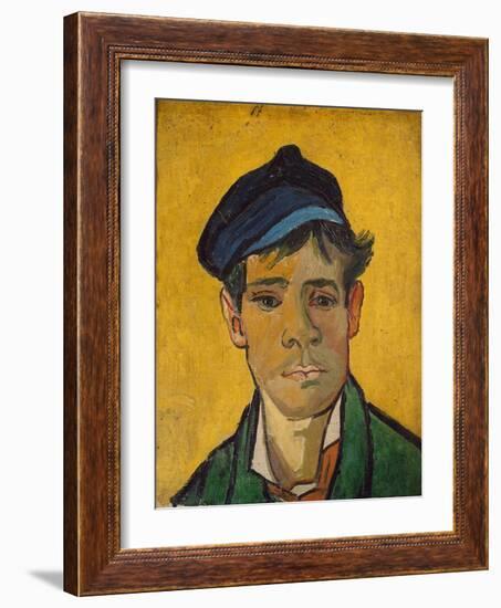 Young Man with Cap, 1889-Vincent van Gogh-Framed Giclee Print