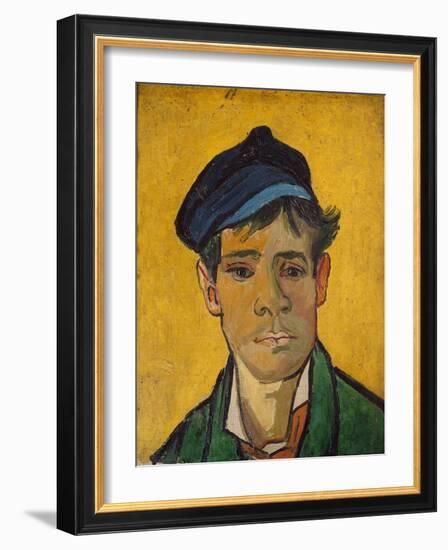 Young Man with Cap, 1889-Vincent van Gogh-Framed Giclee Print