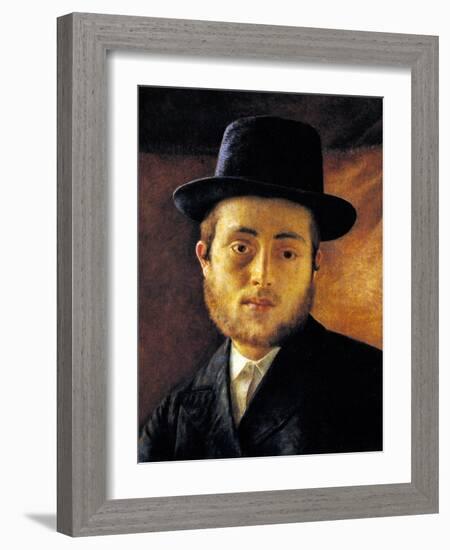 Young Man with Fedora-Isidor Kaufmann-Framed Art Print