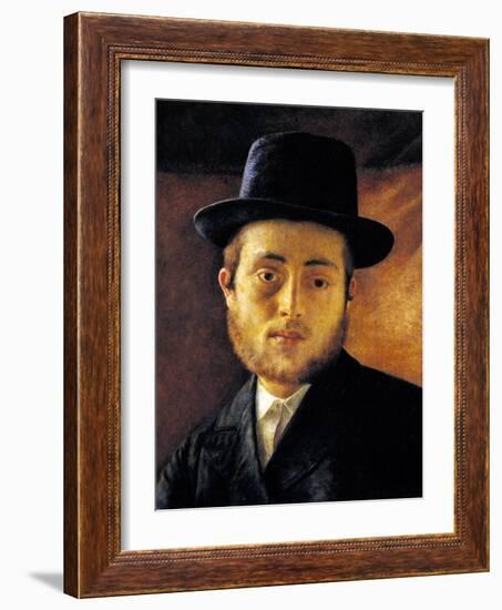 Young Man with Fedora-Isidor Kaufmann-Framed Art Print