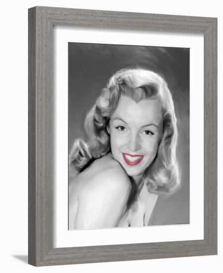 Young Marilyn-Jerry Michaels-Framed Art Print