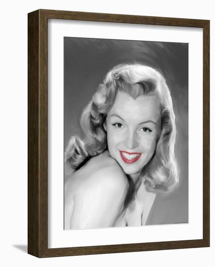 Young Marilyn-Jerry Michaels-Framed Art Print