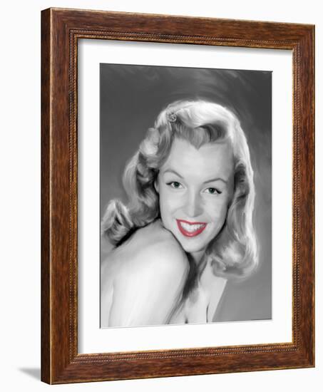 Young Marilyn-Jerry Michaels-Framed Art Print