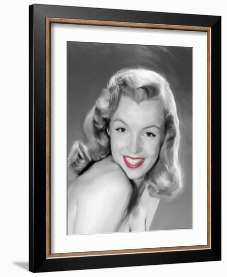 Young Marilyn-Jerry Michaels-Framed Art Print