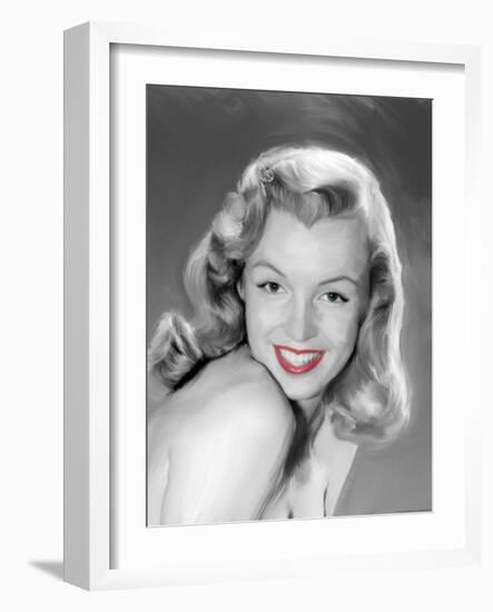 Young Marilyn-Jerry Michaels-Framed Art Print