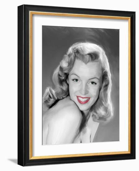 Young Marilyn-Jerry Michaels-Framed Art Print