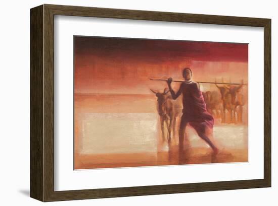 Young Massai-Talantbek Chekirov-Framed Art Print