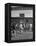 Young Men Playing Basketball with a Homemade Basket in a Farmyard-null-Framed Premier Image Canvas