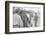 Young men who have been drafted wait in line to be processed into the US Army at Fort Jackson, SC-Warren K. Leffler-Framed Photographic Print