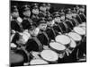 Young Military Cadet Drummers in May Day Parade-Howard Sochurek-Mounted Photographic Print