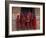 Young Monks in Red Robes with Alms Woks, Myanmar-Keren Su-Framed Photographic Print