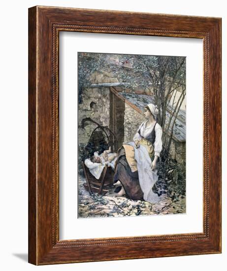 Young Mother, 1891-Henri Meyer-Framed Giclee Print