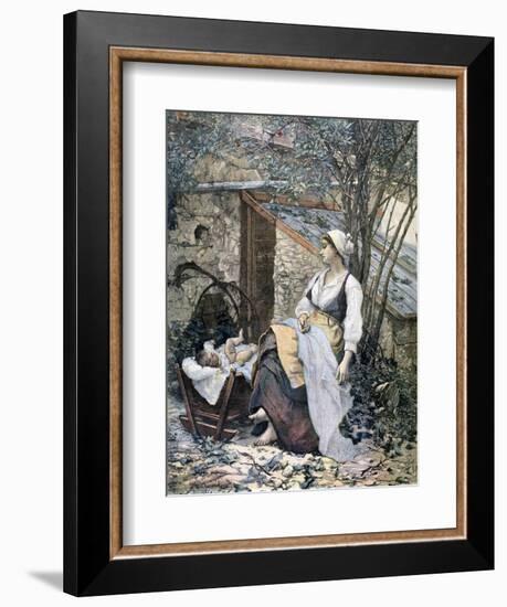 Young Mother, 1891-Henri Meyer-Framed Giclee Print