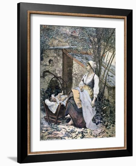 Young Mother, 1891-Henri Meyer-Framed Giclee Print