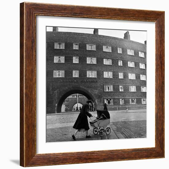 Young Mother in Liverpool, 1954-Bela Zola-Framed Photographic Print