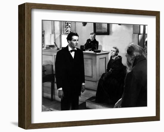 Young Mr. Lincoln, Henry Fonda, Spencer Charters, Alice Brady, 1939-null-Framed Photo