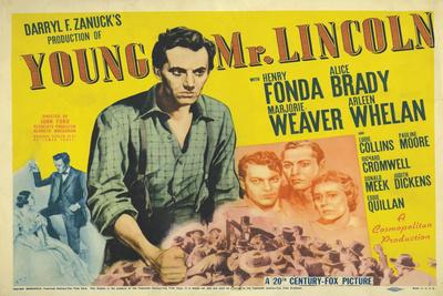 Young Mr Lincoln Henry Fonda vintage movie poster