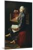 Young Musician at the Harpsicord-null-Mounted Giclee Print