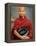 Young Myanmar Buddhist Monk Smiles Broadly as He Waits for Donations Early on a Yangon Street-null-Framed Premier Image Canvas