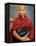 Young Myanmar Buddhist Monk Smiles Broadly as He Waits for Donations Early on a Yangon Street-null-Framed Premier Image Canvas