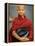 Young Myanmar Buddhist Monk Smiles Broadly as He Waits for Donations Early on a Yangon Street-null-Framed Premier Image Canvas