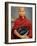 Young Myanmar Buddhist Monk Smiles Broadly as He Waits for Donations Early on a Yangon Street-null-Framed Photographic Print