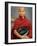 Young Myanmar Buddhist Monk Smiles Broadly as He Waits for Donations Early on a Yangon Street-null-Framed Photographic Print