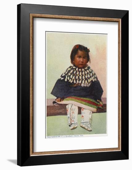 Young Native American Girl-null-Framed Photographic Print