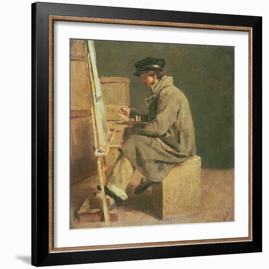 Young Painter at His Easel-Theodore Gericault-Framed Giclee Print