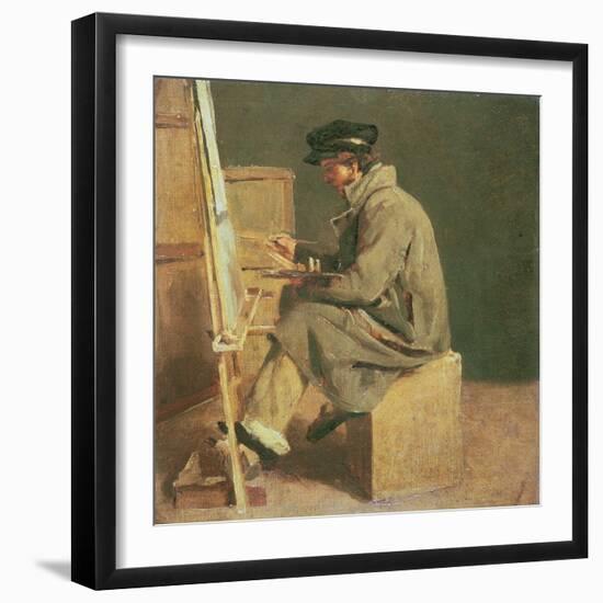 Young Painter at His Easel-Theodore Gericault-Framed Giclee Print